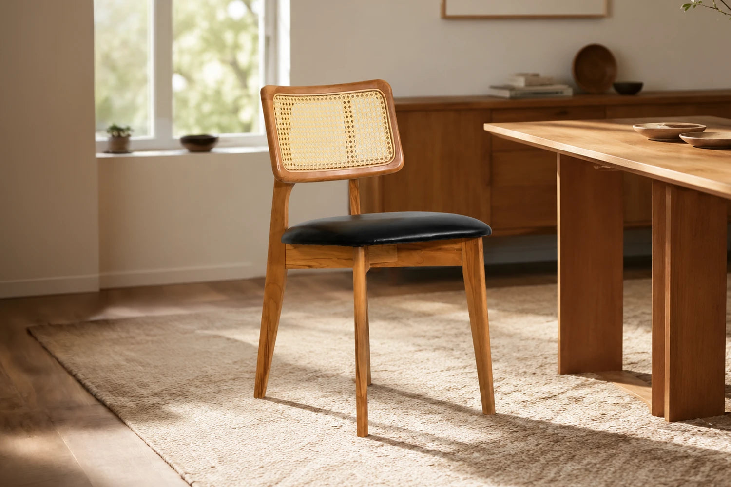 Rattan Esstischstuhl