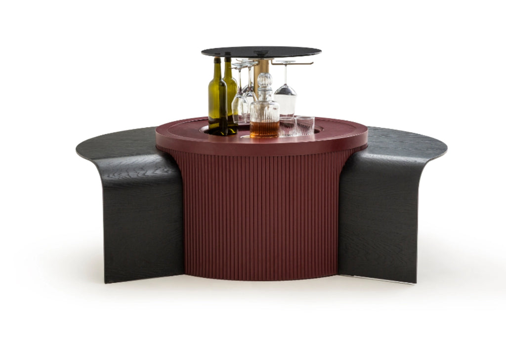 Barista Burgund Couchtisch