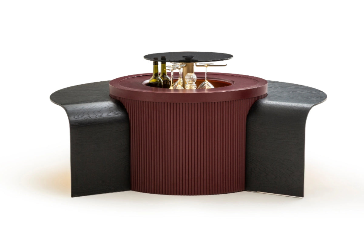 Barista Burgund Couchtisch