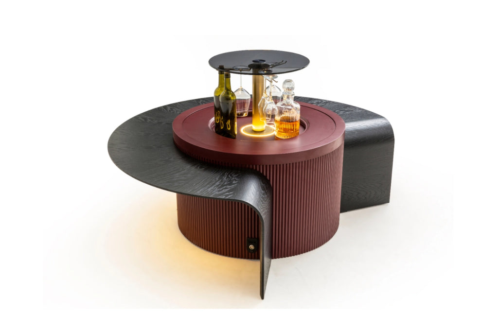 Barista Burgund Couchtisch