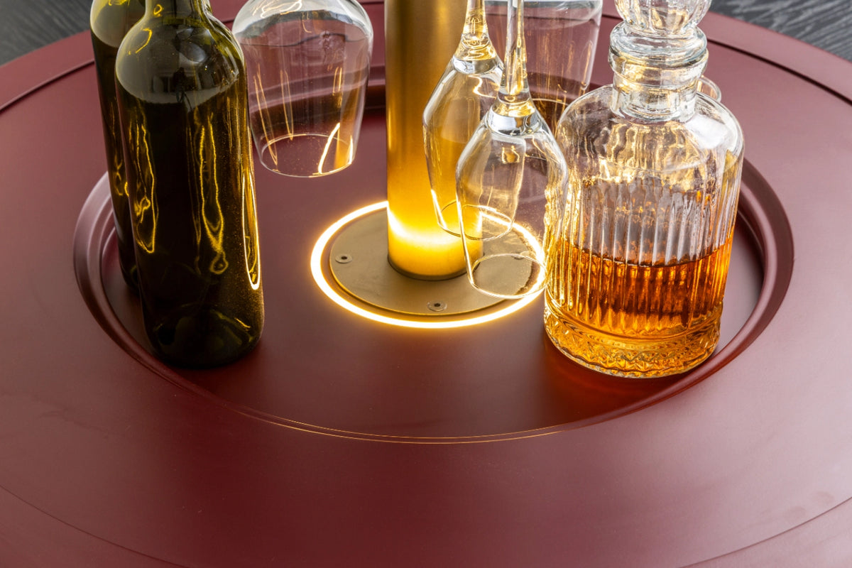 Barista Burgund Couchtisch
