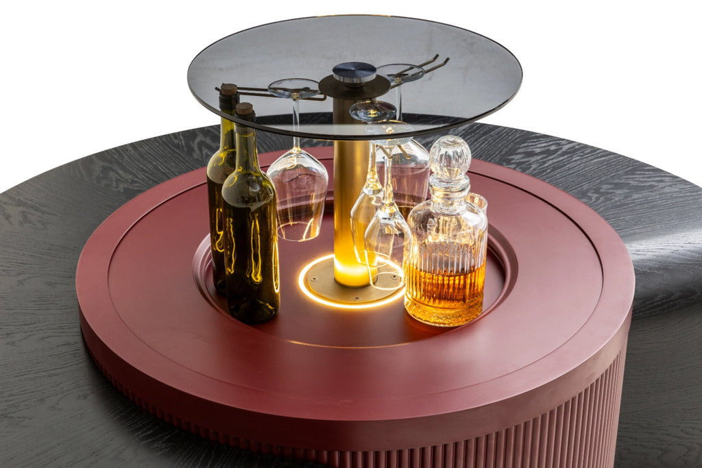 Barista Burgund Couchtisch