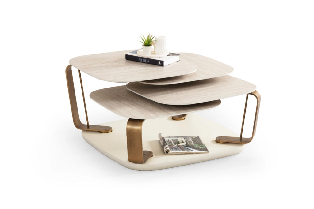 Bentley Couchtisch in Travertinoptik