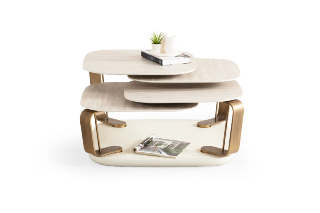 Bentley Couchtisch in Travertinoptik
