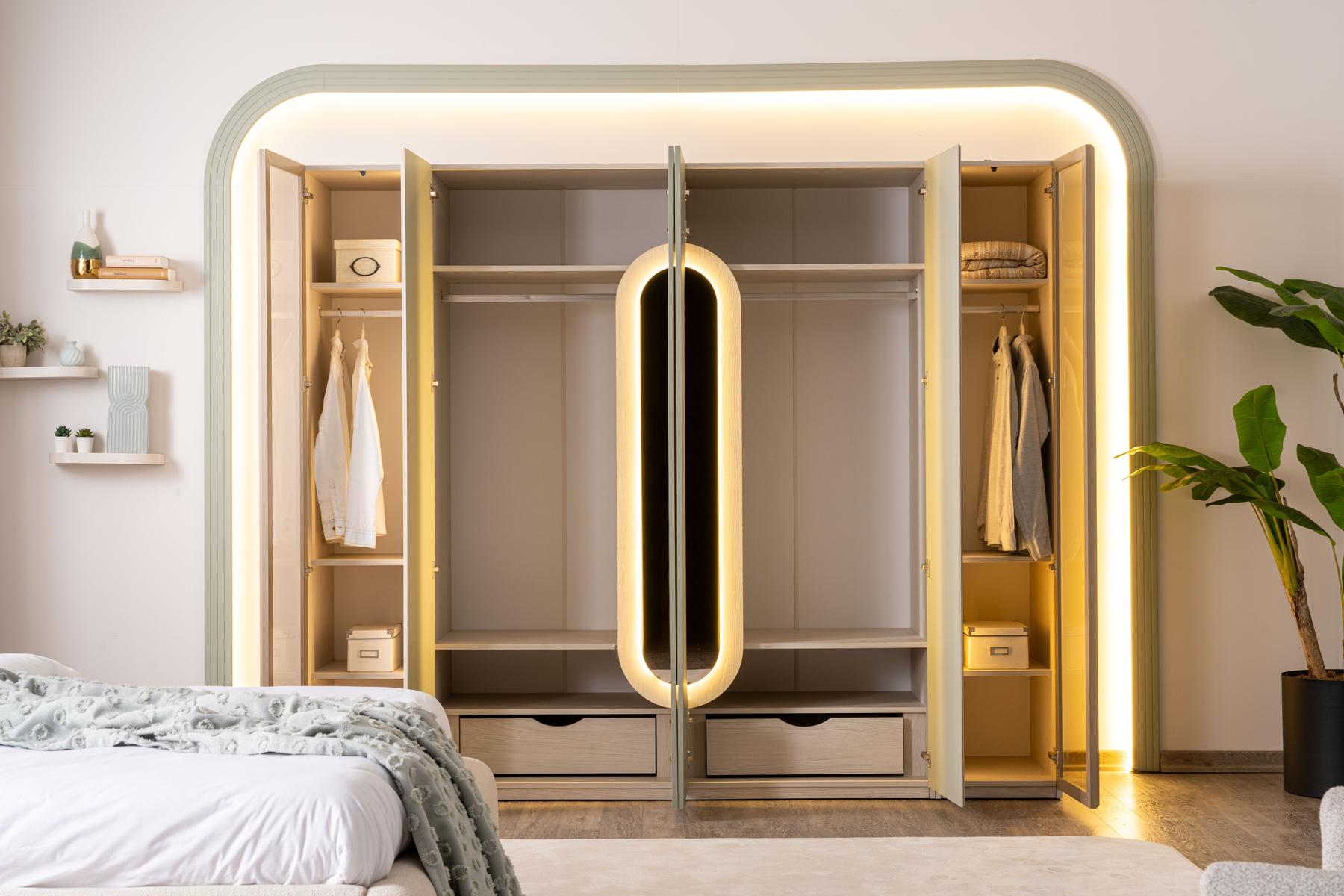 Karizma Schlafzimmer Set mit Eckkleiderschrank